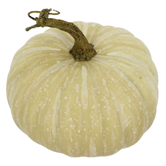 5.8" Cream Decorative Pumpkin by Ashland®